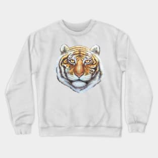 Snow Tiger Head (cut out) Crewneck Sweatshirt